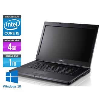 PC Portable Dell Latitude E6410 – 14,1” – Gris – Intel Core i5-520M / 2.40 GHz – RAM 4 Go – HDD 1 To – DVDRW – Gigabit Ethernet – Wifi – Windows 10 Professionnel