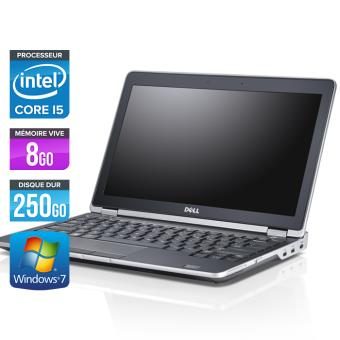 PC Portable Dell Latitude E6230 – 12.5” – Gris – Intel Core i5-3320M / 2.60 GHz – RAM 8 Go – HDD 250 Go – HDMI – Gigabit Ethernet – Wifi – Windows 7 Professionnel