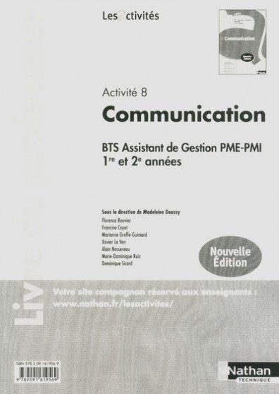 ACTIVITE 8 COMMUNICATION BTS