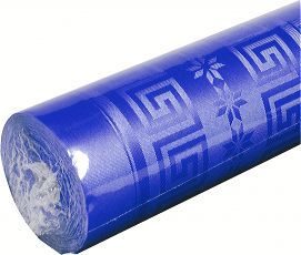 Rouleau nappe papier damassé Bleu