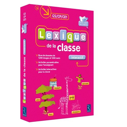 LE LEXIQUE DE… – GS/CP/CE1 LEXIQUE DE LA CLASSE INTERACTIF (CLÉ USB)