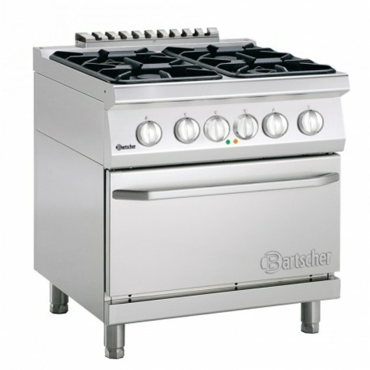 Fourneau à gaz 4 brûleurs – four électrique 5.4 kw – Bartscher