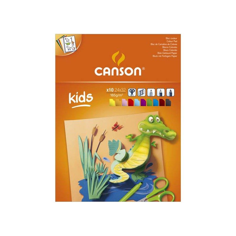 Bloc papier couleur Kids création – Canson