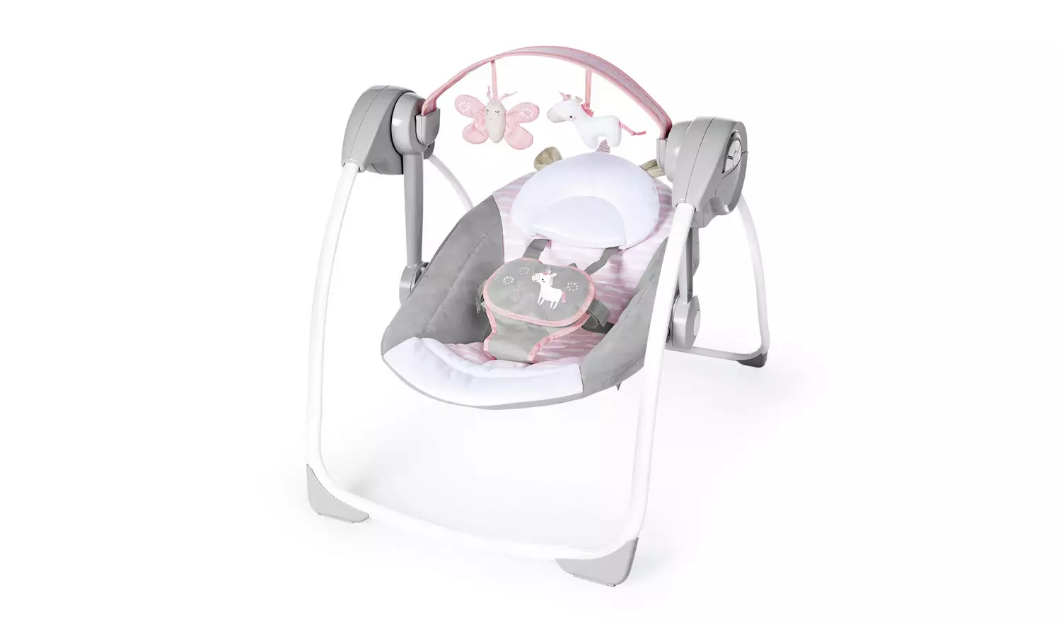 Ingenuity Comfort 2 Go Portable Swing – Flora the Unicorn