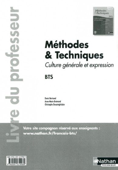 FRANCAIS (M ET T) BTS PROFESSE