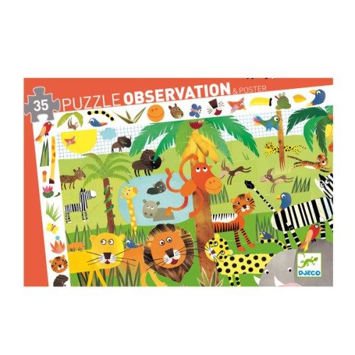 Puzzle observation La jungle 35 pièces