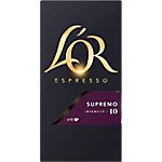 Capsules de café Machines Nespresso L’OR EspressO – 10/Paquet