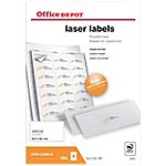 2100 Etiquettes laser coins arrondis – Office DEPOT – 63,5 x 38,1 mm