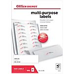 1600 Etiquettes multifonctions – Office DEPOT – coins carrés 105 x 35 mm