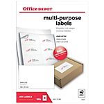 800 Etiquettes multifonctions – Office DEPOT – coins carrés 105 x 70 mm