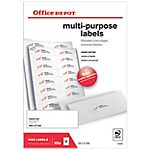 1600 Etiquettes multifonctions – Office DEPOT – coins carrés 105 x 37 mm1600 Etiquettes multifonctions – Office DEPOT – coins carrés 105 x 37 mm