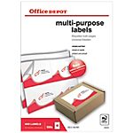 400 Etiquettes multifonctions – Office DEPOT – coins carrés 105 x 148 mm
