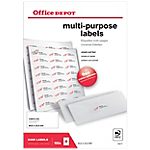 2400 Etiquettes multifonctions – Office DEPOT – coins carrés 64,6 x 33,8 mm