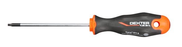 Tournevis tamper torx TT15, L.100 mm DEXTER PRO