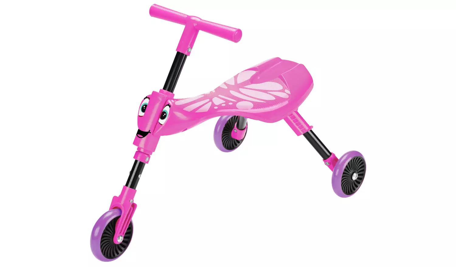 Scuttlebug Butterfly Ride On – Pink and Purple