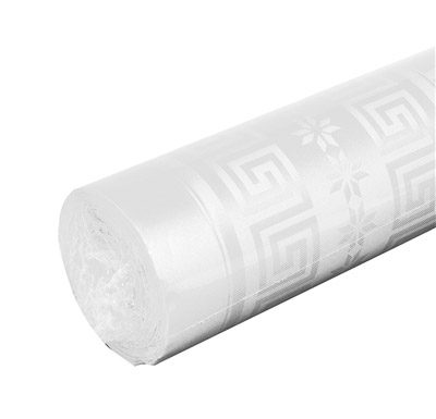 Rouleau nappe papier damassé Blanc