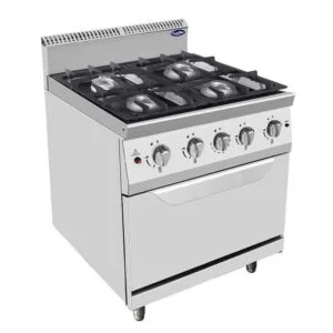 Fourneau à Gaz 4 Brûleurs – 28 kw sur Four Gaz 8 kw – Atosa