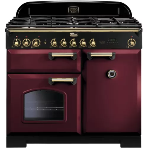 Piano de cuisson gaz Falcon CLASSIC DELUXE 100 ROUGE AIRELLE