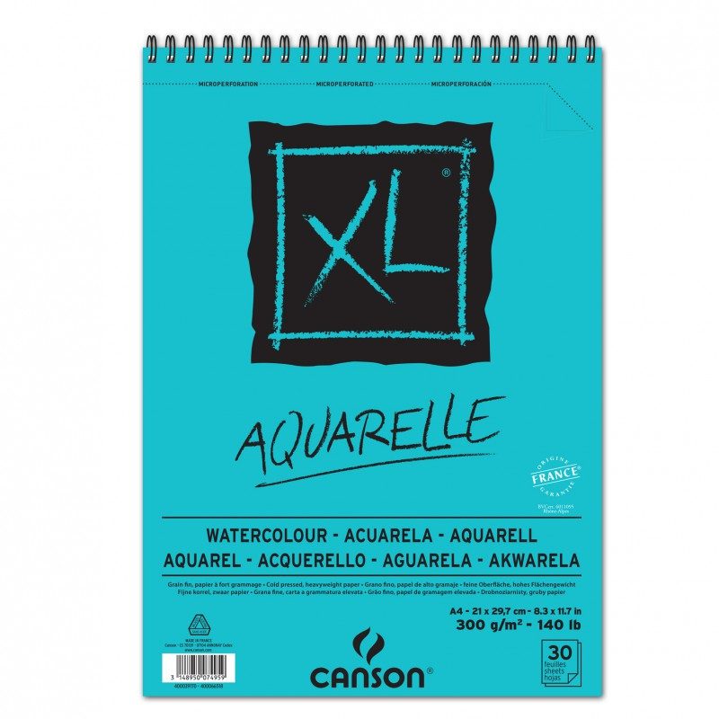 Album papier aquarelle XL 300g/m² 30 feuilles – Canson