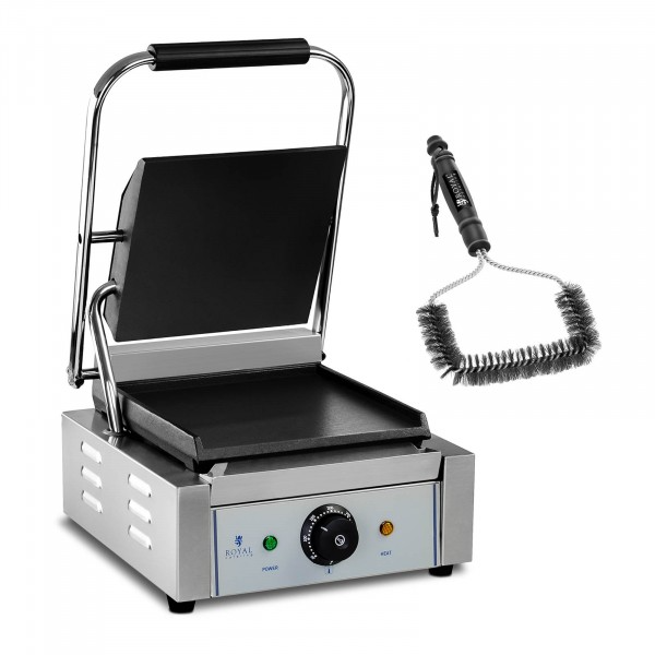 Kit machine à panini et brosse de nettoyage – 1 800 W – Lisse