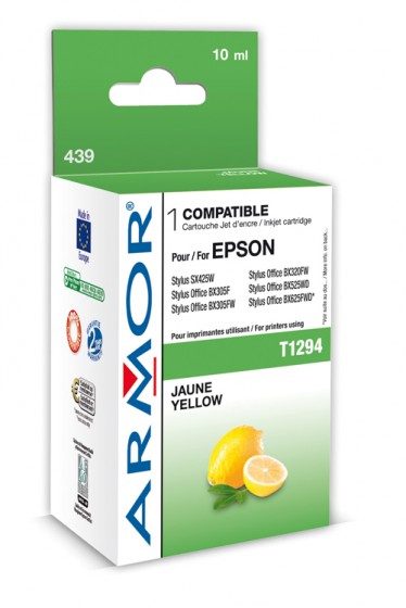 CARTOUCHE JET D’ENCRE COMPATIBLE EPSON T1294 – JAUNE