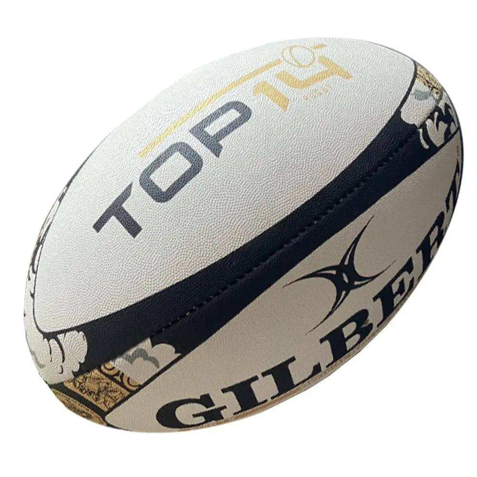 Ballon de Rugby Gilbert TOP 14 Finale 2023   Blanc / Noir