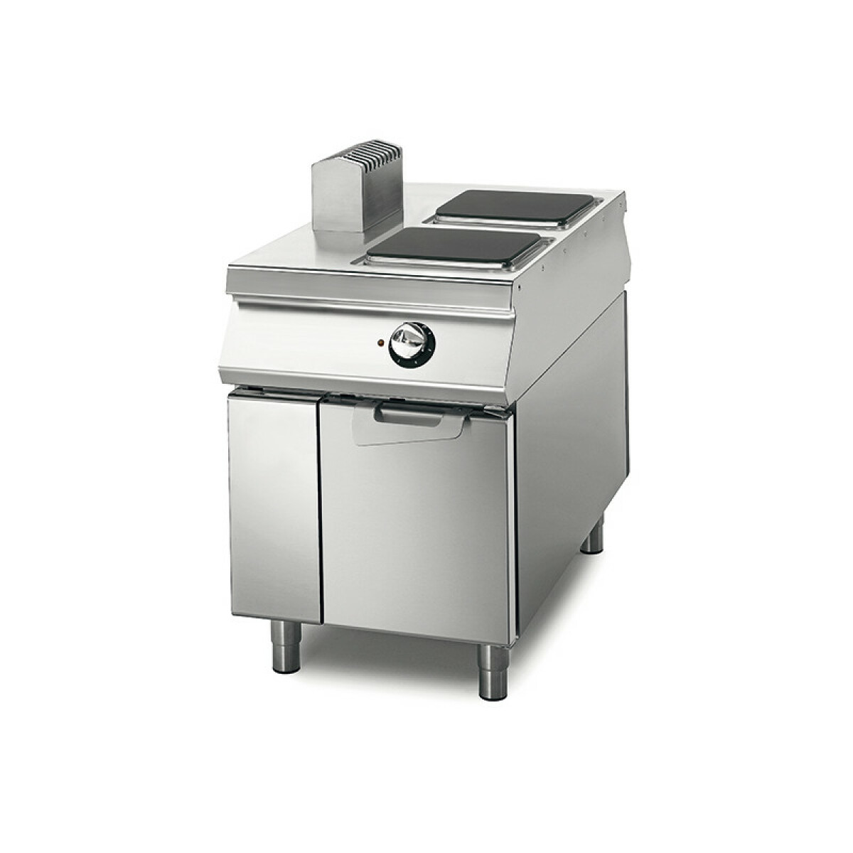 Cuisinière Électrique avec 2 Plaques sur Coffre avec Portes, Tableau de Contrôle sur Deux Côtés – Virtus