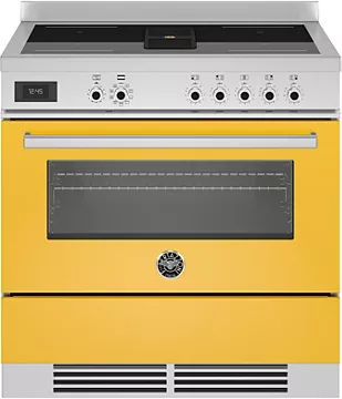 Piano de cuisson induction aspirante Bertazzoni PROCH94I1EGIT jaune