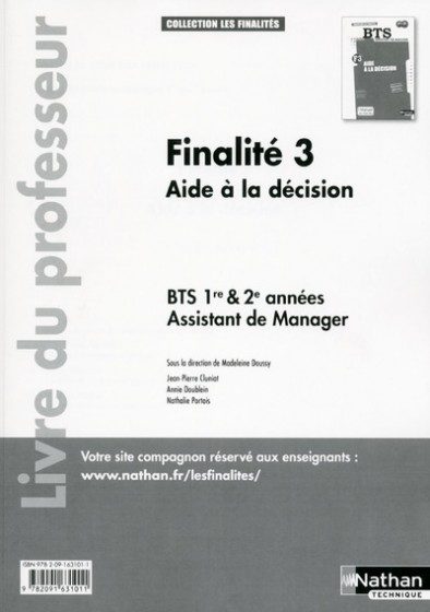 FINALITE 3 BTS 1RE + 2E ANNEES