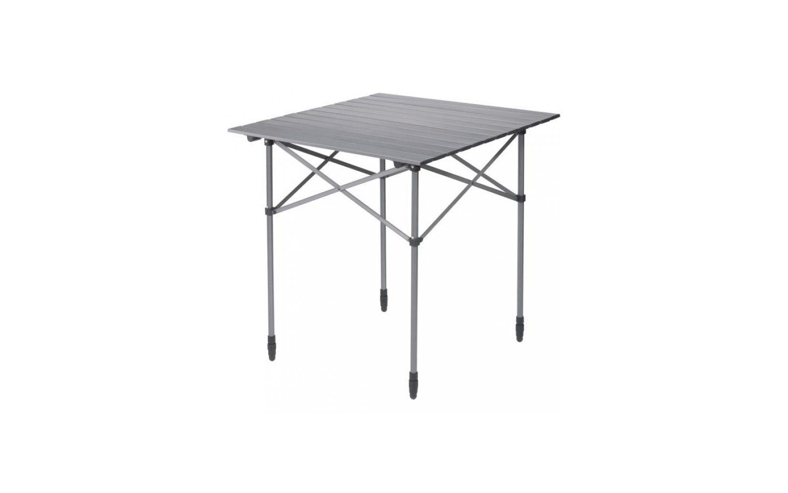 Table de camping en aluminium avec plateau roulant 70 x 70 cm Berger