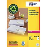1400 Etiquettes laser recyclées – Avery – LR7163 – 99,1 x 38,1 mm