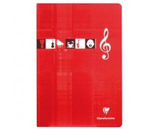Cahier de musique et chant – CLAIREFONTAINE – 56 pages – A4 – Seyes