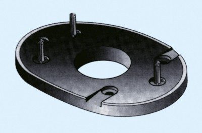 Embase pour feux compact Attwood