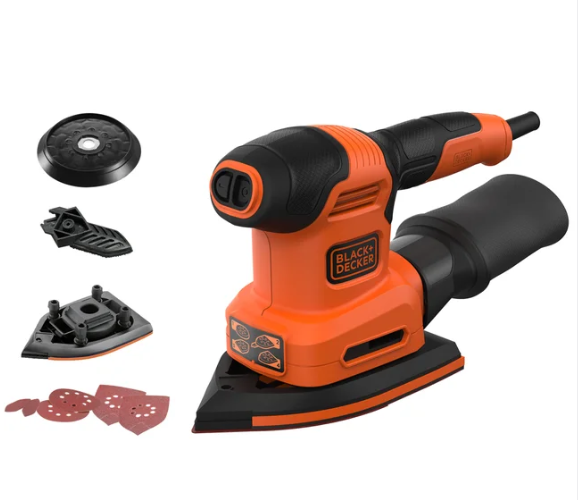 Ponceuse filaire BLACK+DECKER Multiponceuse bew200k, 200 W