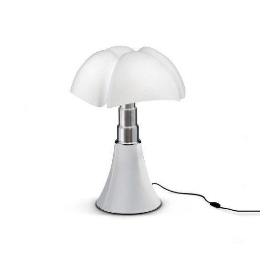 Lampe design Mini Pipistrello blanc, ampoule LED integrée, H.35cm