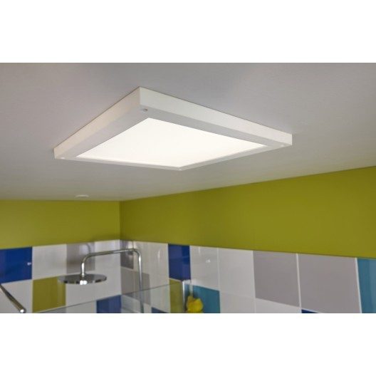 Panneau LED intégrée Gdansk INSPIRE IP44, carré 30 x 30 cm, 18 W, blanc