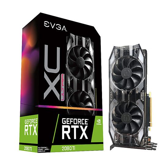 EVGA GeForce RTX 2080 Ti XC ULTRA – 11 Go GDDR6 GeForce RTX 2080 Ti, PCI-Express 16x, 11 Go, 14 000 MHz