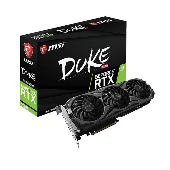 MSI GeForce RTX 2080 Duke OC – 8 Go GDDR6 GeForce RTX 2080, 1515 MHz, PCI-Express 16x, 8 Go