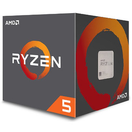 AMD Ryzen 5 1500X Wraith Spire Edition (3,5 GHz) 4 coeurs, 3,50 GHz, 18 Mo, AMD Ryzen, 65 Watts