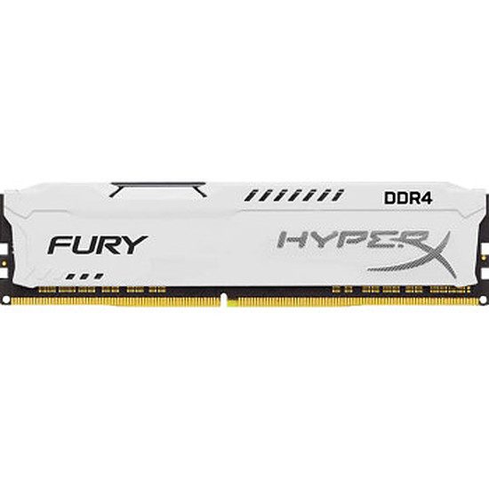 HyperX Fury White DDR4 1 x 8 Go 2666 MHz CAS 16 RAM PC, DDR4, 8 Go, 2666 MHz – PC21300, 16-18-18, 1,20 Volts, HX426C16FW2/8