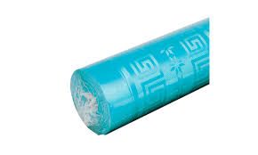 Rouleau nappe papier damassé Bleu turquoise