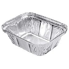 Barquette aluminium 0.5 L avec couvercle par 25