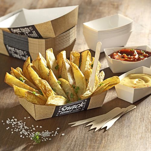 Barquette frites carton Good Food par 125