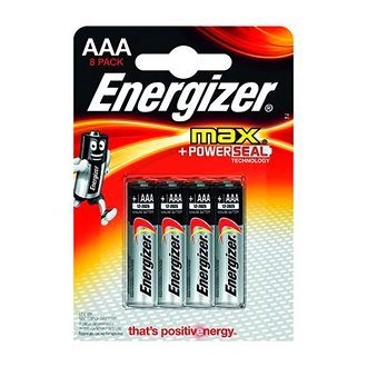 Blister 8 piles LR03 Energizer Max