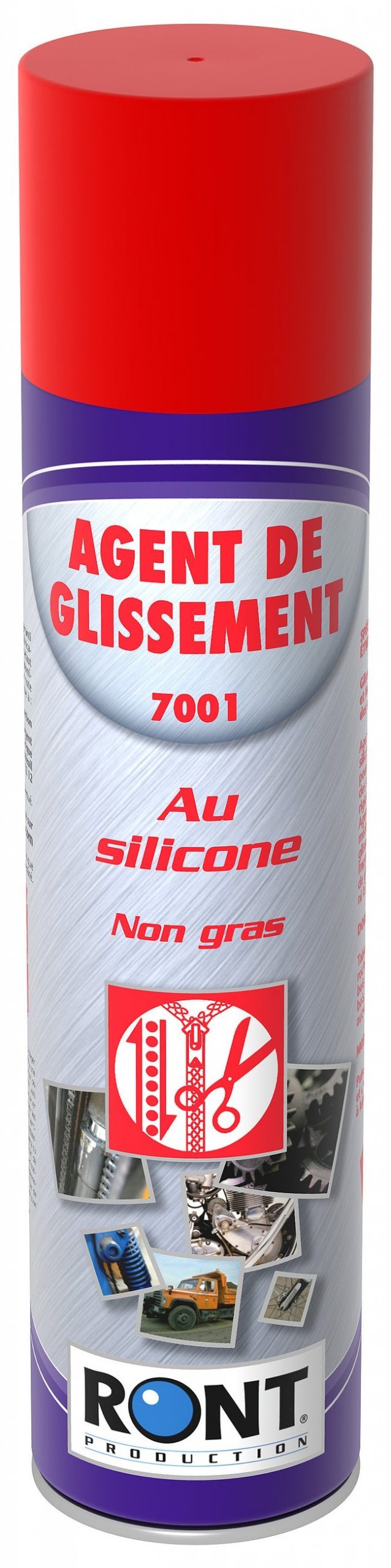 Agent de glissement au silicone en aérosol, 400 ml RONT PRODUCTION