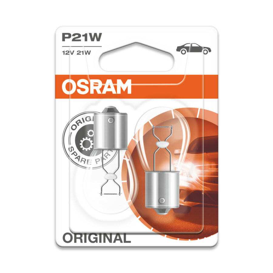 2 Ampoules OSRAM P21W Original 12V