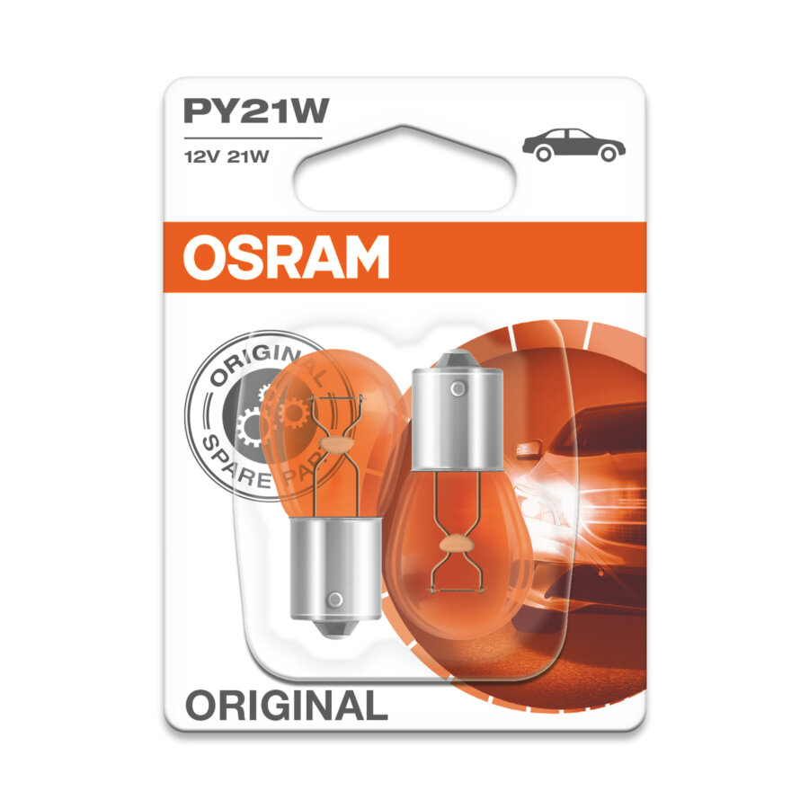 2 Ampoules OSRAM PY21W Original 12V