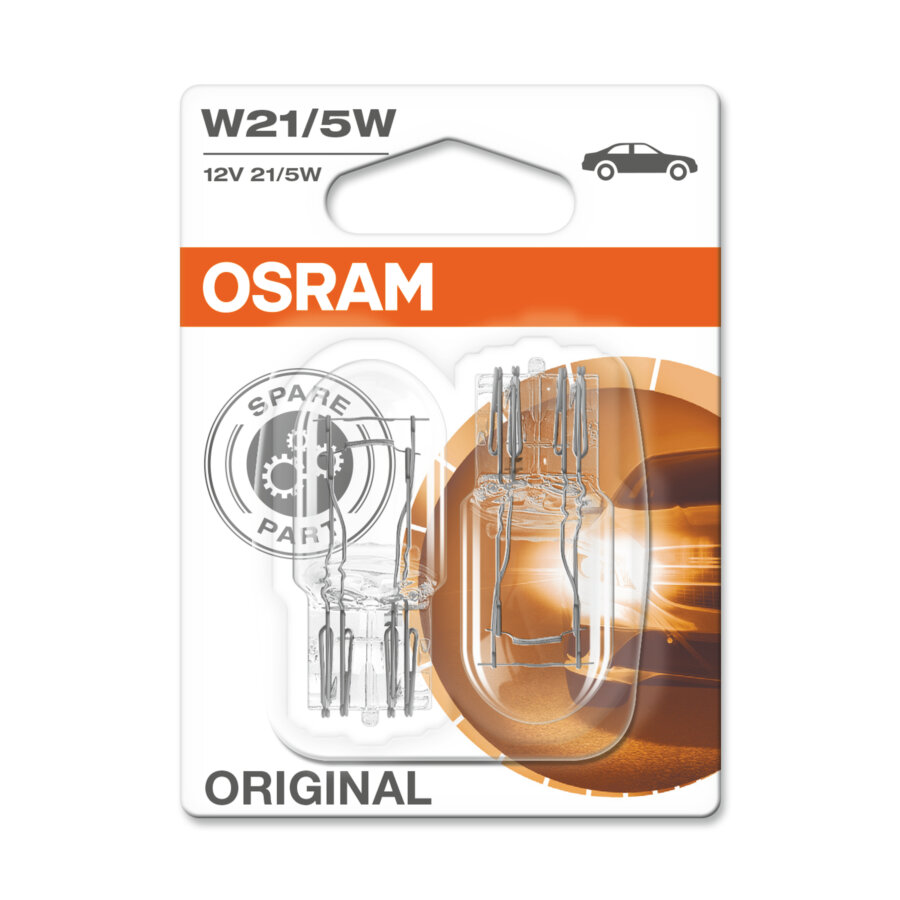 2 Ampoules OSRAM W21W/5W Original 12V