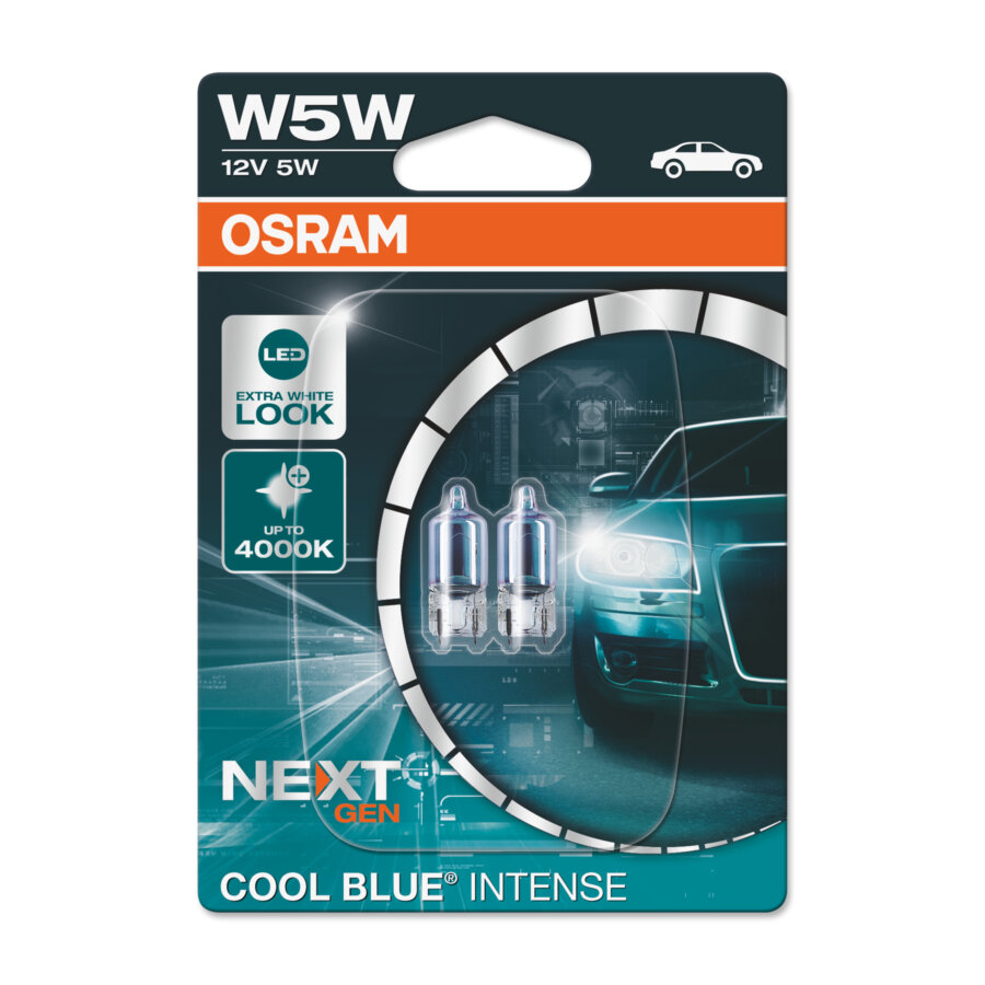 2 Ampoules OSRAM W5W Cool Blue® Intense NextGeneration 12V