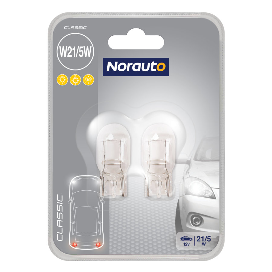 2 Ampoules W21/5W NORAUTO Classic